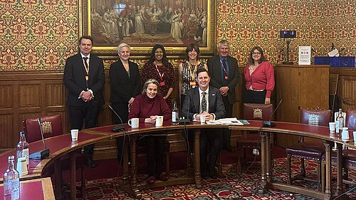 Alex with other members of the Water All-Party Parliamentary Group..